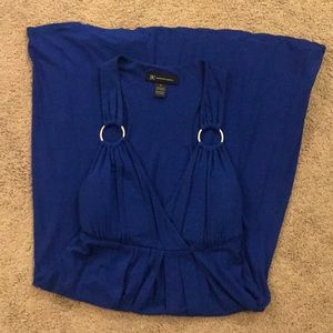 INC International Concepts Blue Halter Dress